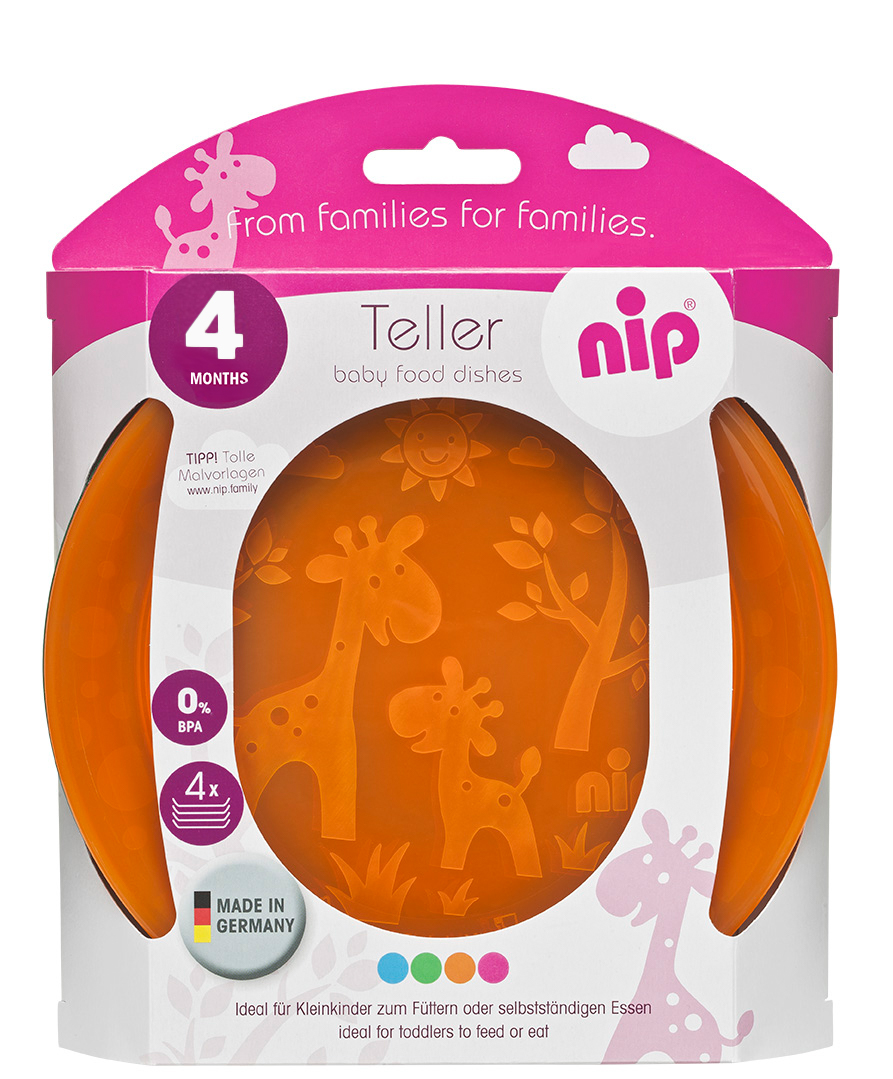 nip®  Teller bunt sortiert 4er 