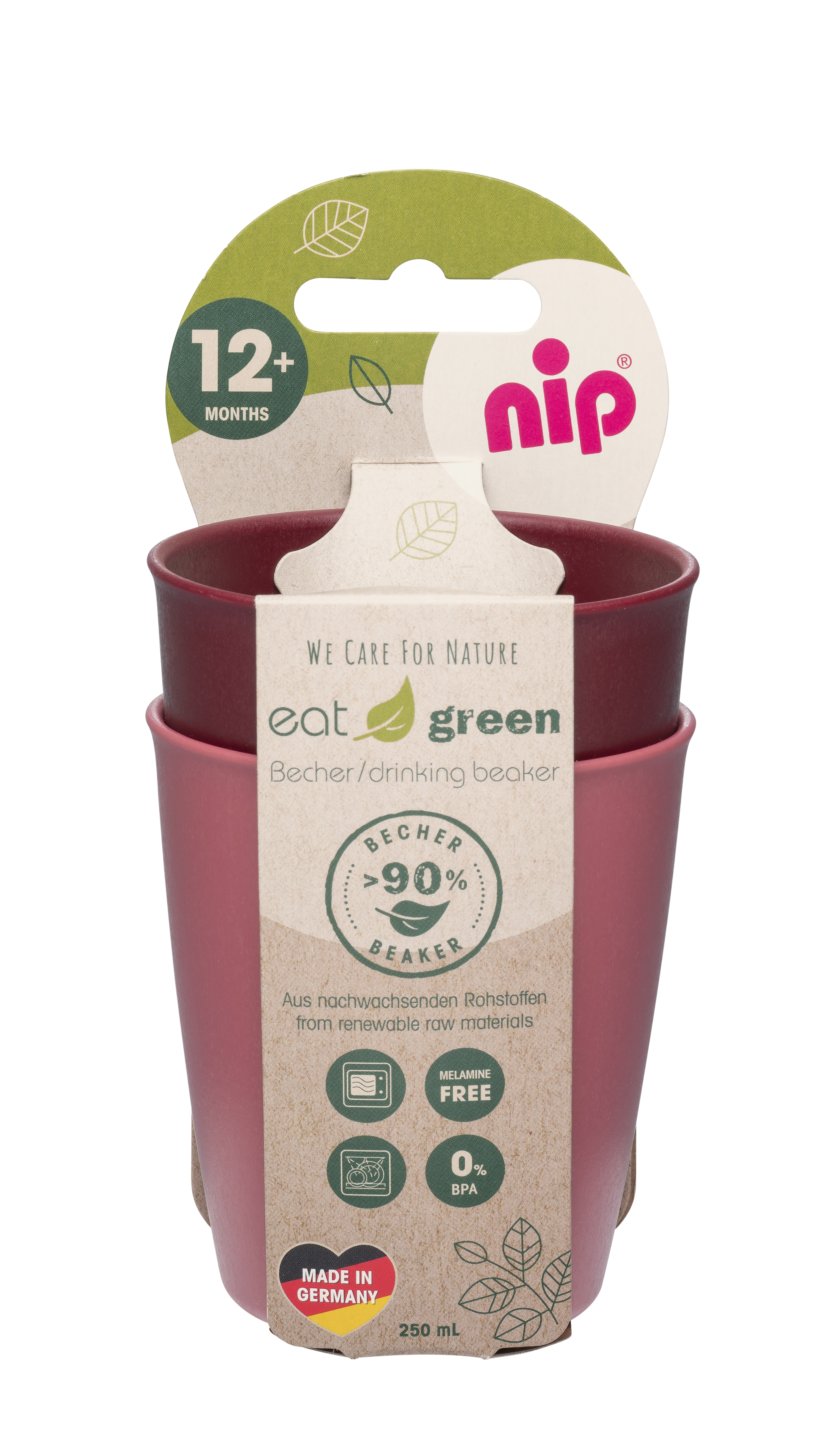 nip® Eat Green Trinkbecher rot