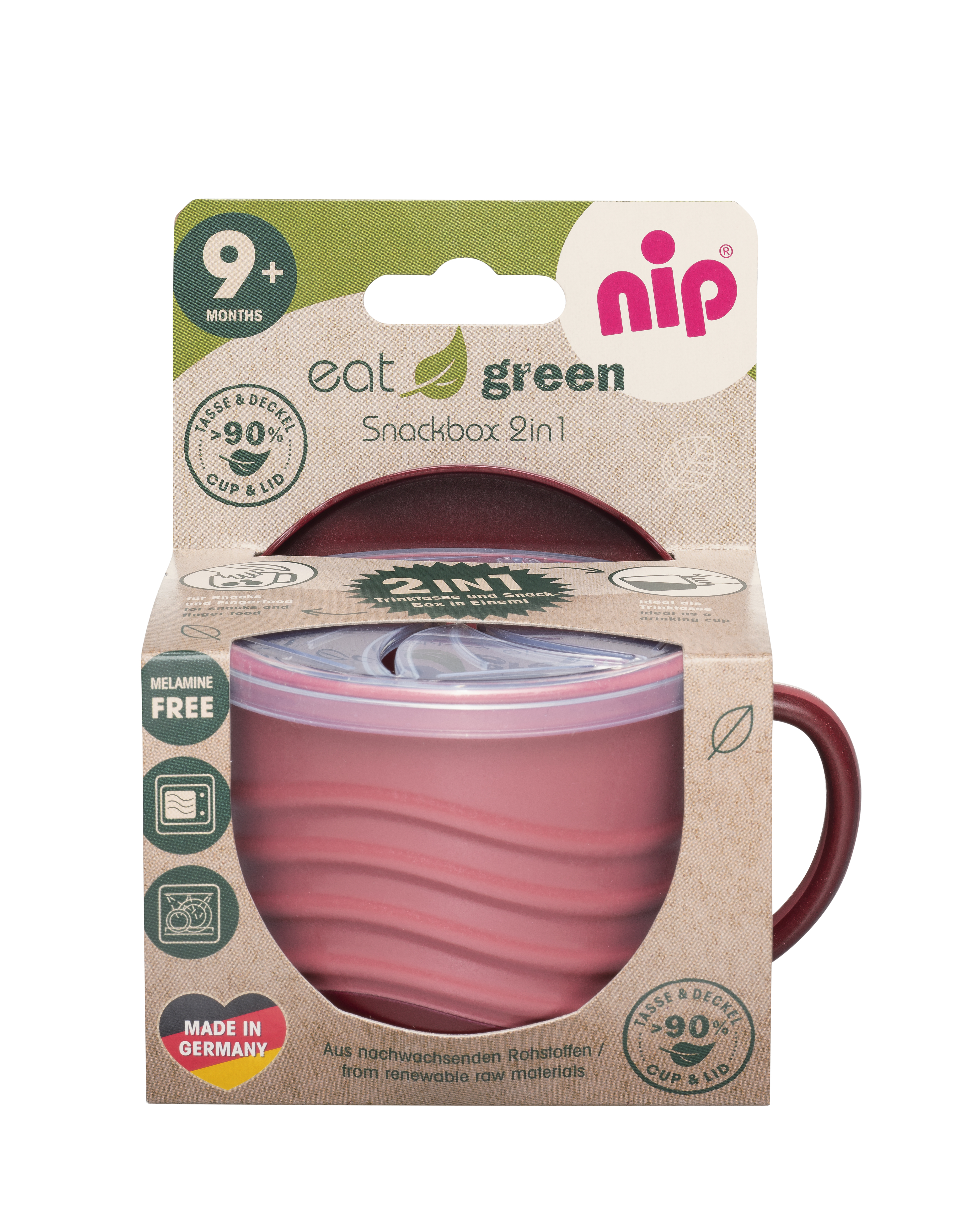 nip® Eat Green Snackbox 2in1 rot ab 9 Monate