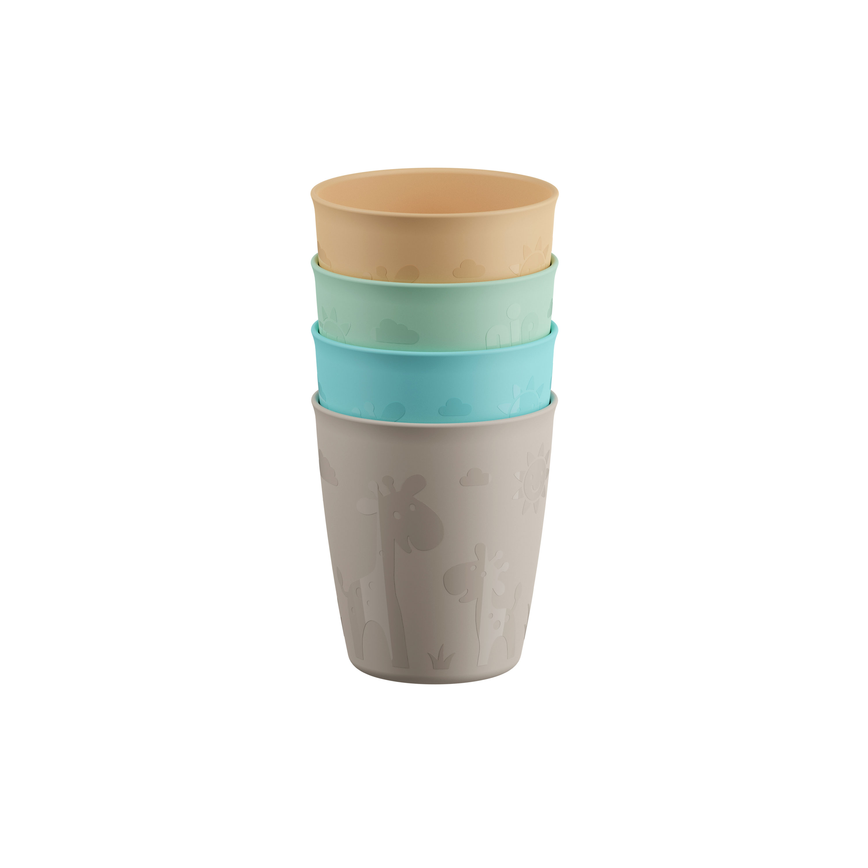 nip®  Becher bunt sortiert 4er 